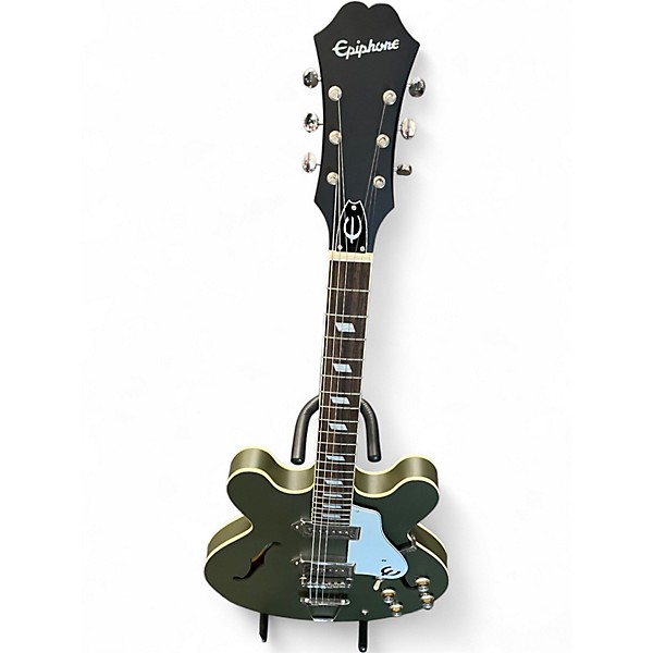 Used 2023 Epiphone Casino WORN OLIVE DRAB Hollow Body Electric Guitar