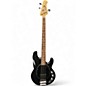 Used Sterling by Music Man Sting ray Black Electric Bass Guitar thumbnail