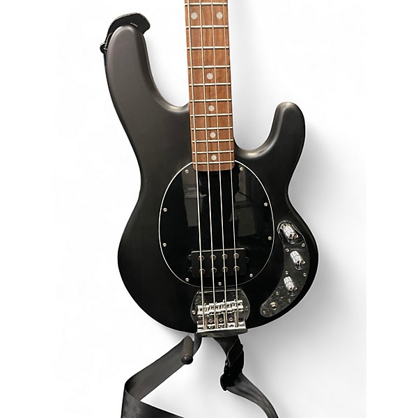 Used Sterling by Music Man Sting ray Black Electric Bass Guitar