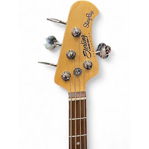 Used Sterling by Music Man Sting ray Black Electric Bass Guitar