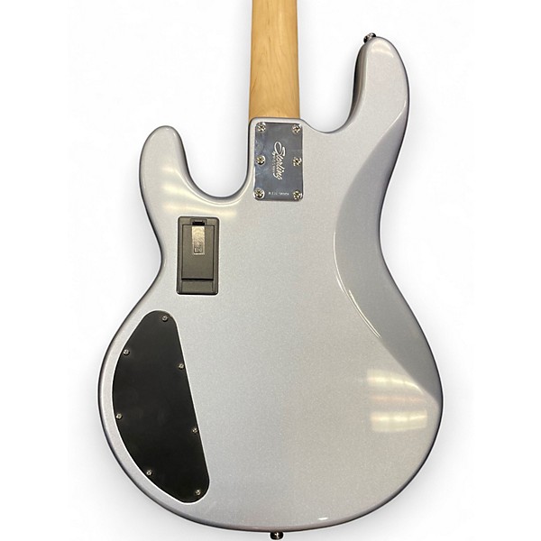Used Sterling by Music Man SUB SERIES STINGRAY 4HH Silver Electric Bass Guitar