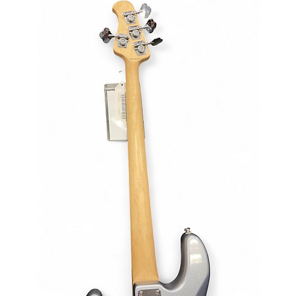 Used Sterling by Music Man SUB SERIES STINGRAY 4HH Silver Electric Bass Guitar
