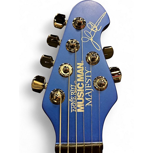 Used Ernie Ball Music Man Majesty Blue Onyx Solid Body Electric Guitar