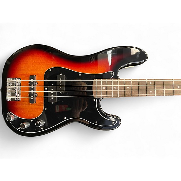 Used Squier Precision Bass 3 Color Sunburst Electric Bass Guitar