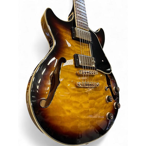 Used Ibanez AM93 Artcore Sunburst Hollow Body Electric Guitar