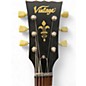 Used Vintage V120 Black Solid Body Electric Guitar