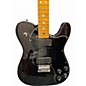 Used Fender Modern Player Telecaster Thinline Deluxe Trans Black Hollow Body Electric Guitar