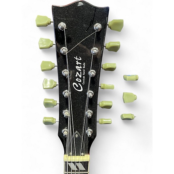 Used Cozart 6/12 DOUBLE NECK SG STYLE Heritage Cherry Solid Body Electric Guitar