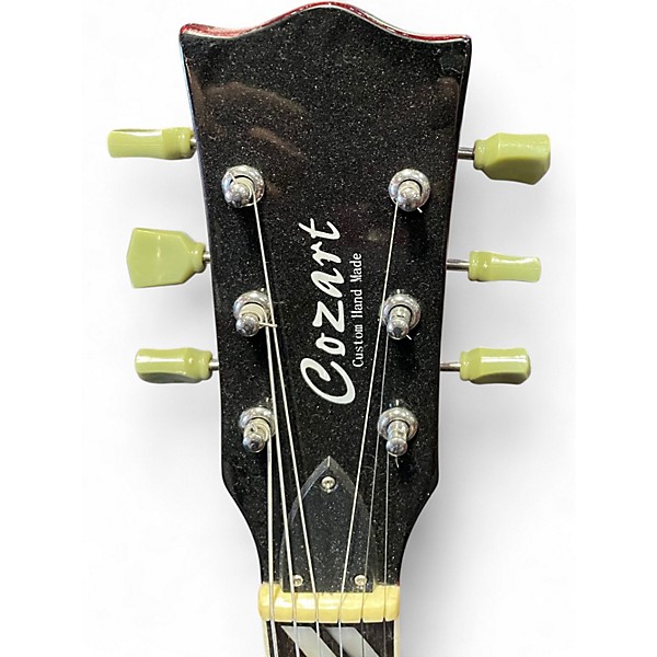 Used Cozart 6/12 DOUBLE NECK SG STYLE Heritage Cherry Solid Body Electric Guitar