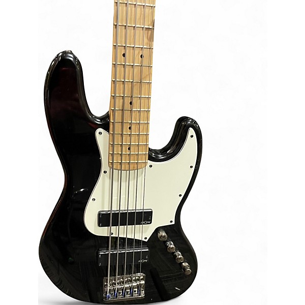 Used Squier Contemporary Jazz Bass 5 HH Black Electric Bass Guitar