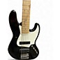 Used Squier Contemporary Jazz Bass 5 HH Black Electric Bass Guitar
