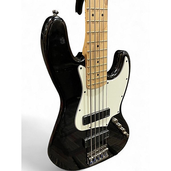 Used Squier Contemporary Jazz Bass 5 HH Black Electric Bass Guitar