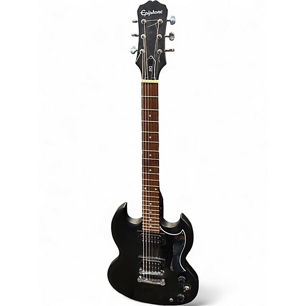 Used 2023 Epiphone SG Satin Black Solid Body Electric Guitar