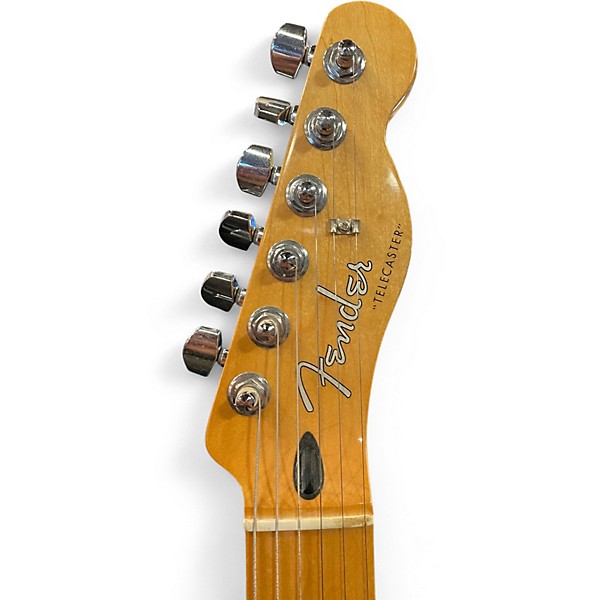 Used Fender Deluxe Telecaster Gold Solid Body Electric Guitar