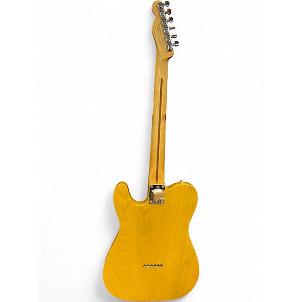 Used Fender Deluxe Telecaster Gold Solid Body Electric Guitar