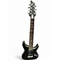 Used Schecter Guitar Research Damien 7 String Black Solid Body Electric Guitar