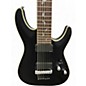 Used Schecter Guitar Research Damien 7 String Black Solid Body Electric Guitar
