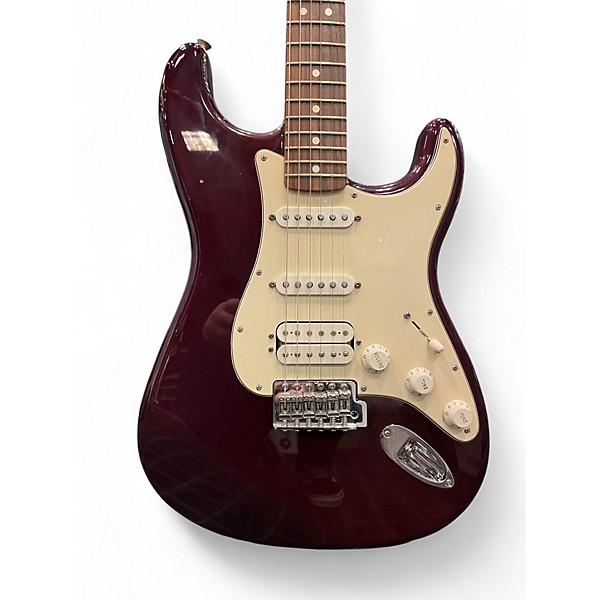 Used Fender Standard Stratocaster Maroon Solid Body Electric Guitar