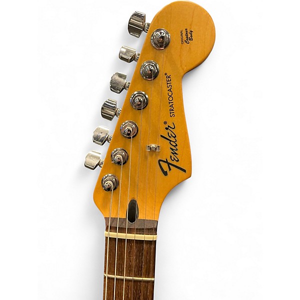 Used Fender Standard Stratocaster Maroon Solid Body Electric Guitar