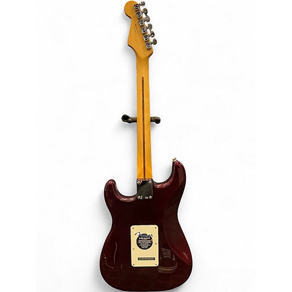 Used Fender Standard Stratocaster Maroon Solid Body Electric Guitar