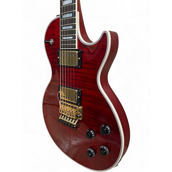 Used Gibson Les Paul Axcess Custom Trans Red Solid Body Electric Guitar