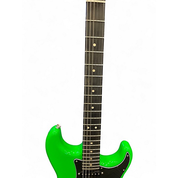 Used 2022 Fender Player Stratocaster Neon Green Solid Body Electric Guitar