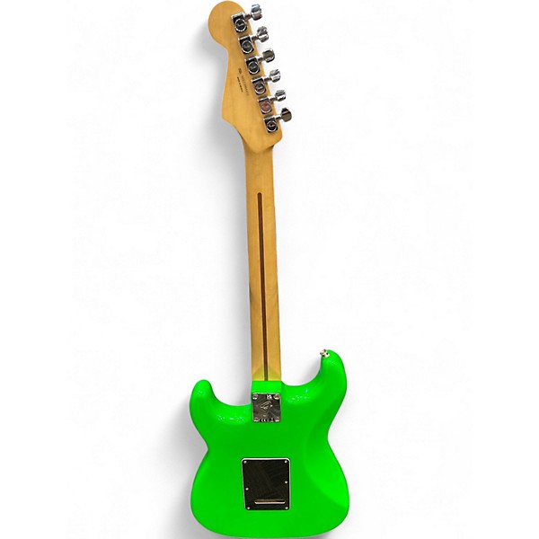 Used 2022 Fender Player Stratocaster Neon Green Solid Body Electric Guitar