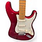 Used Fender American Deluxe Stratocaster Candy Apple Red Solid Body Electric Guitar