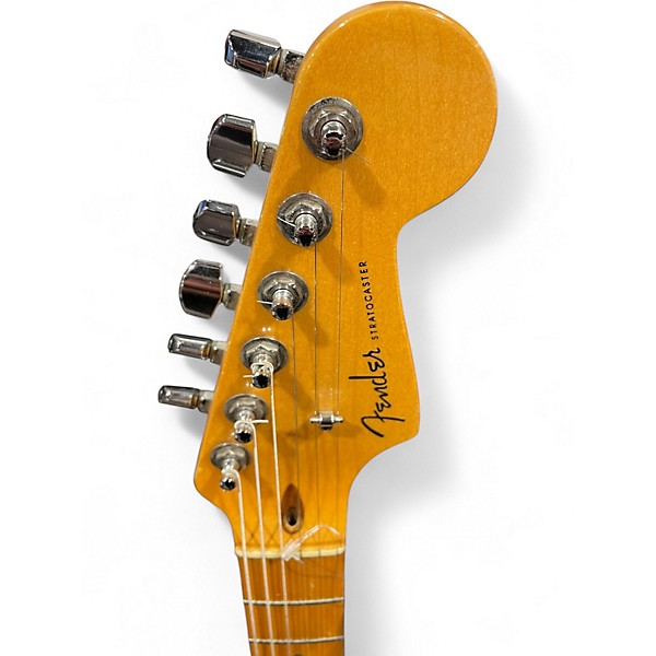 Used Fender American Deluxe Stratocaster Candy Apple Red Solid Body Electric Guitar