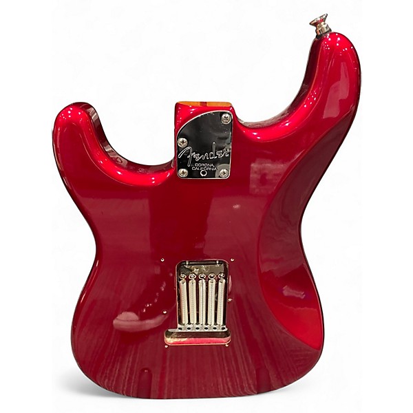 Used Fender American Deluxe Stratocaster Candy Apple Red Solid Body Electric Guitar