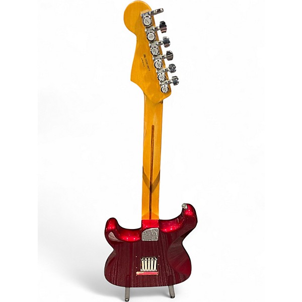 Used Fender American Deluxe Stratocaster Candy Apple Red Solid Body Electric Guitar