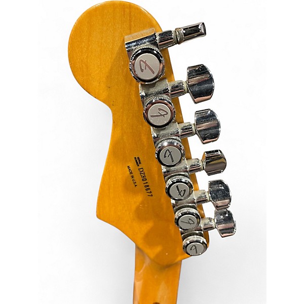 Used Fender American Deluxe Stratocaster Candy Apple Red Solid Body Electric Guitar