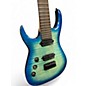 Used Agile Interceptor 747 LH Aqua Burst Solid Body Electric Guitar