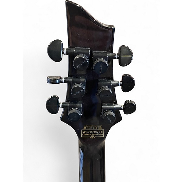 Used Schecter Guitar Research C1 Platinum Limited Edition Quilt Top SNOW LEOPARD Solid Body Electric Guitar