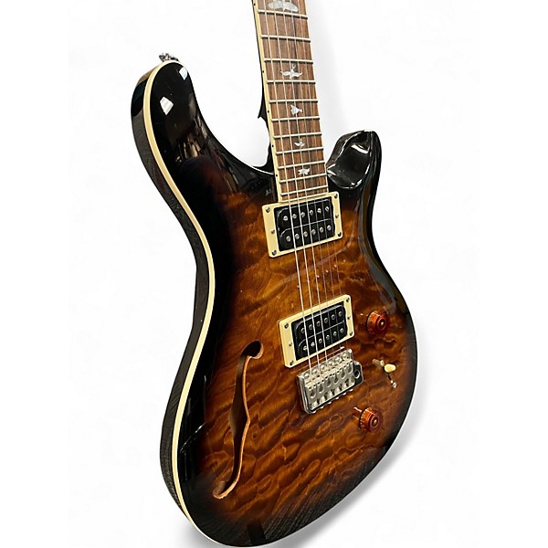 Used PRS SE Custom 22 Semi-Hollowbody Tobacco Sunburst Hollow Body Electric Guitar