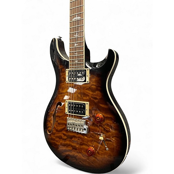 Used PRS SE Custom 22 Semi-Hollowbody Tobacco Sunburst Hollow Body Electric Guitar
