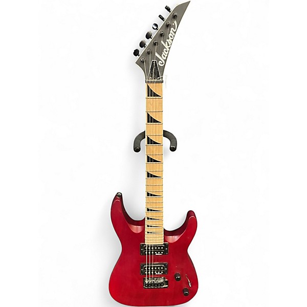 Used Jackson JS24 DKAM Satin Red Solid Body Electric Guitar