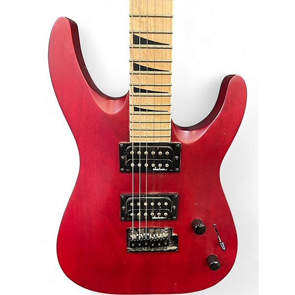 Used Jackson JS24 DKAM Satin Red Solid Body Electric Guitar