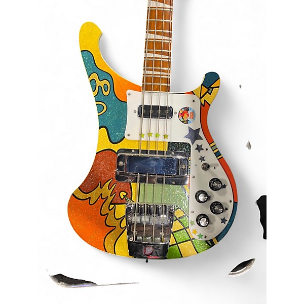 Used 2019 Rickenbacker 4003S Custom Graphic Electric Bass Guitar
