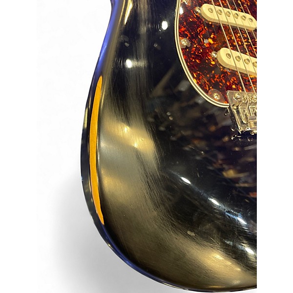 Used Fender Standard Stratocaster Black Solid Body Electric Guitar