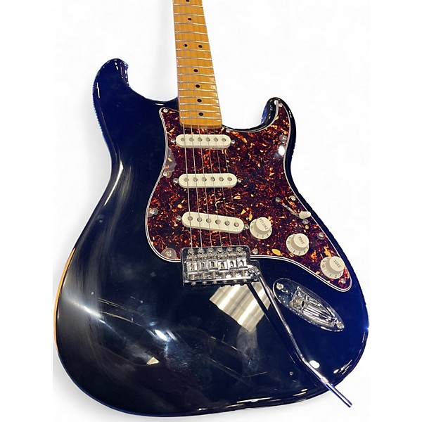 Used Fender Standard Stratocaster Black Solid Body Electric Guitar