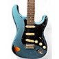 Used Vintage Icon series v6 Gun Hill Blue Solid Body Electric Guitar