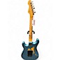 Used Vintage Icon series v6 Gun Hill Blue Solid Body Electric Guitar