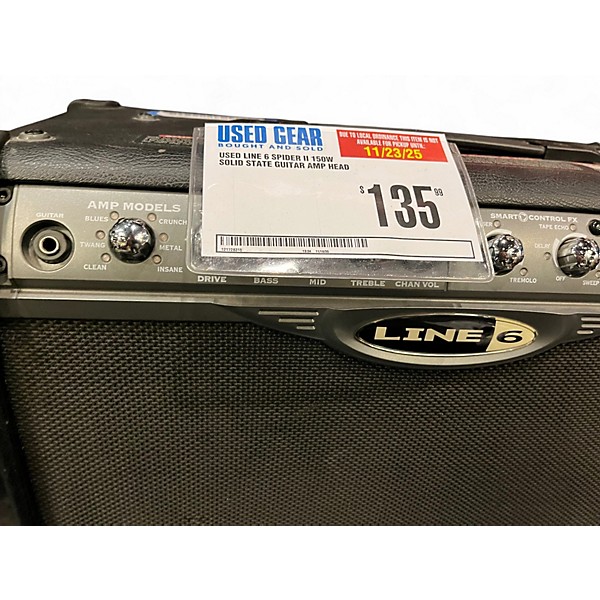 Used Line 6 Spider II 150W Solid State Guitar Amp Head