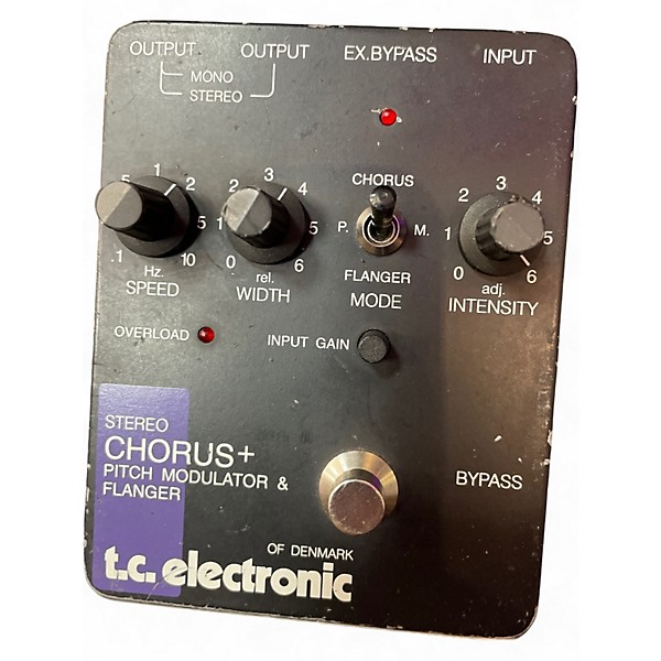 Used TC Electronic Stereo Chorus plus pitch mod & flanger Effect Pedal