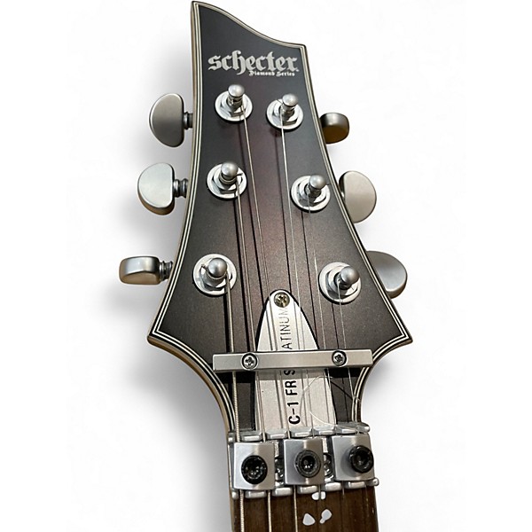 Used Schecter Guitar Research C1 Platinum FRS Trans Red Solid Body Electric Guitar