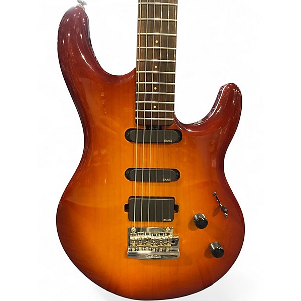 Used Ernie Ball Music Man Luke 2 Color Sunburst Solid Body Electric Guitar