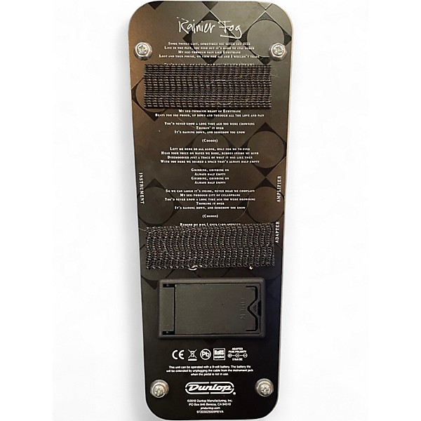 Used Dunlop JC95 Jerry Cantrell Signature Cry Baby Wah Effect Pedal