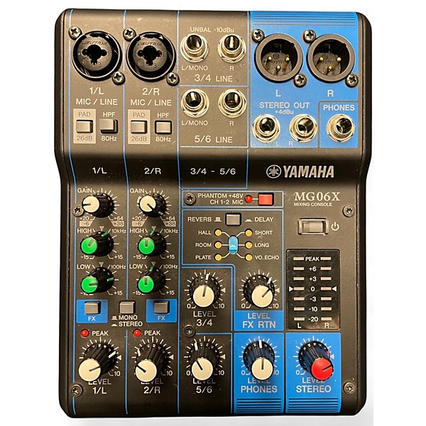 Used Yamaha MG06X Unpowered Mixer | Guitar Center