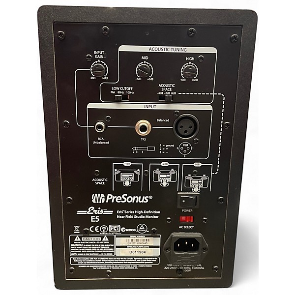 Used PreSonus Eris E 5 Powered Monitor
